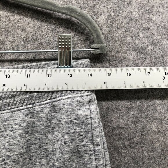 Uniqlo Jogger Sweatpants Womens M Gray Heather Fleece Drawstring Mid Rise - Picture 5 of 8
